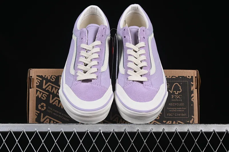 All Categories Vans Vans Series Vans Low Vans Low Vans Old Skool Reissue 136 Purple Checkerboard Baotou Retro Casual Canvas Shoes VN000MT6E3N